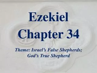 Ezekiel Chapter 34