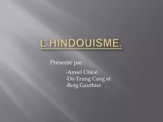 l hindouisme