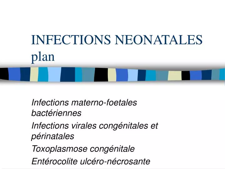 infections neonatales plan