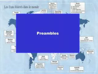 Preambles