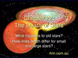 Chapter 22: The Death of Stars