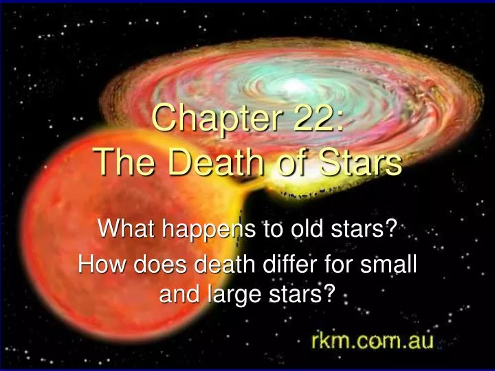 chapter 22 the death of stars