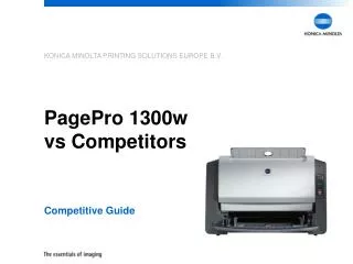 PagePro 1300w vs Competitors