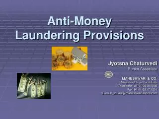 Anti-Money Laundering Provisions