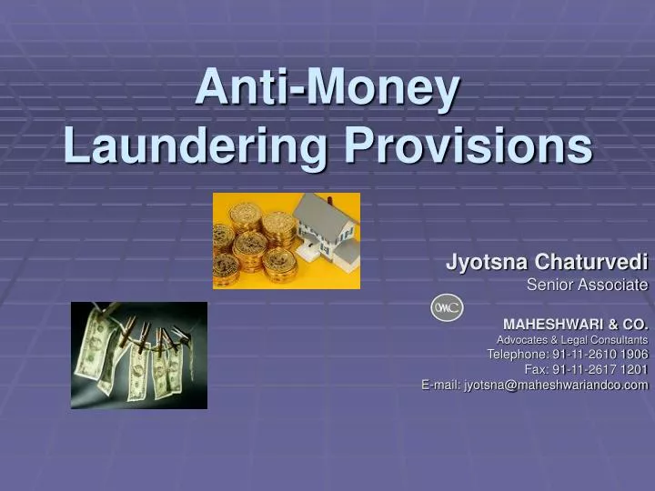 anti money laundering provisions