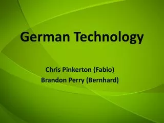 German Technology