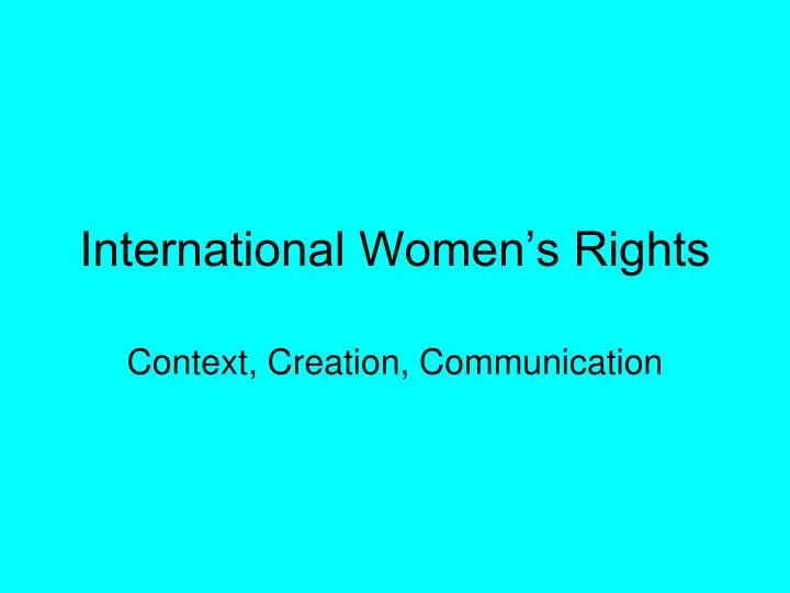 international women s rights