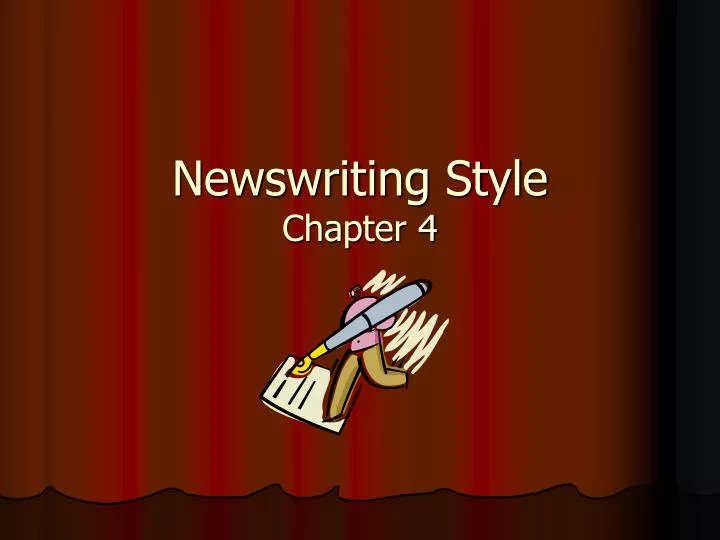 newswriting style chapter 4