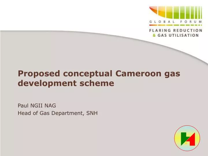 proposed conceptual cameroon gas development scheme