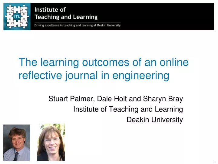 the learning outcomes of an online reflective journal in engineering