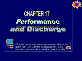 Performance and Discharge