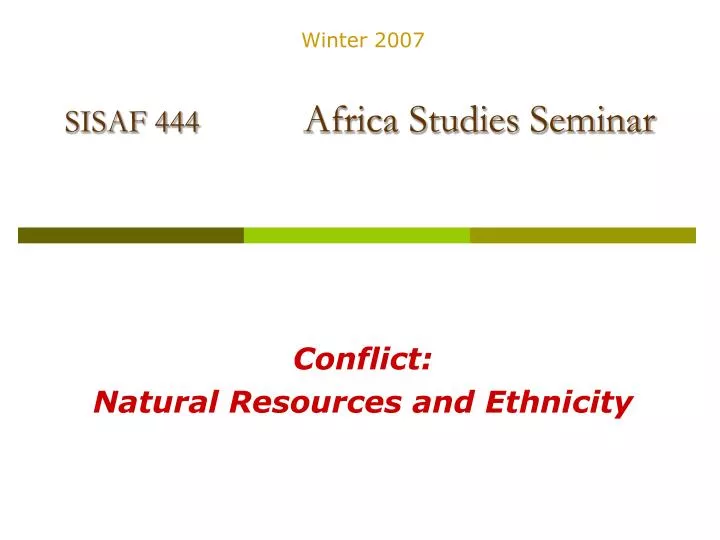 sisaf 444 africa studies seminar