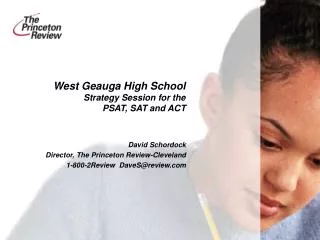 West Geauga High School Strategy Session for the PSAT, SAT and ACT