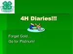 4H Diaries!!! - slide 1