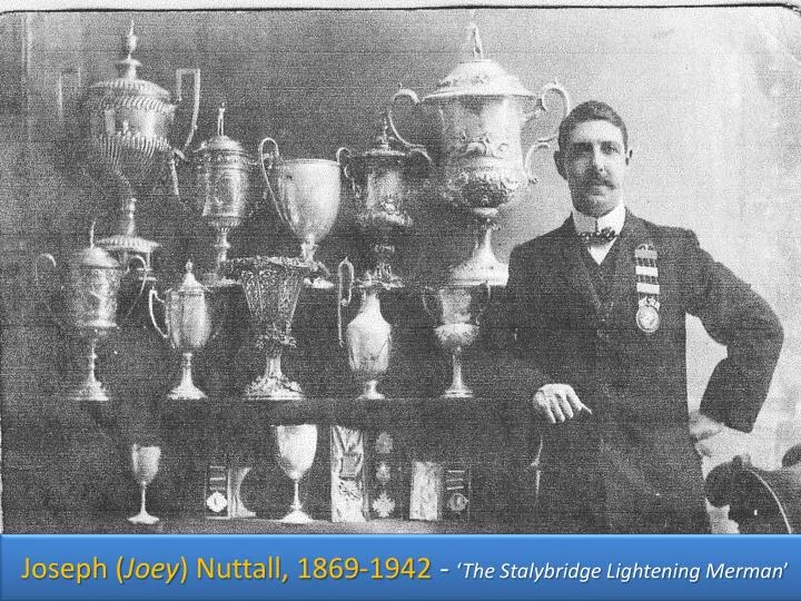 joseph joey nuttall 1869 1942 the stalybridge lightening merman