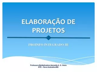 elabora o de projetos