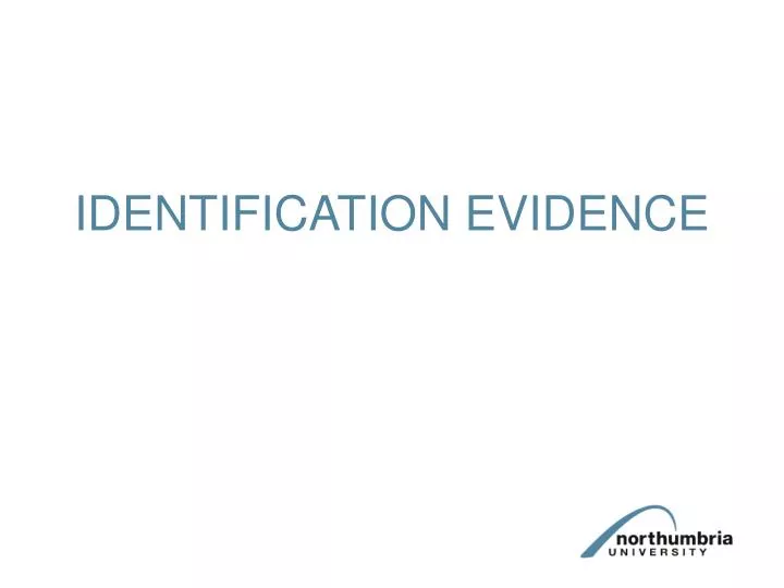 identification evidence