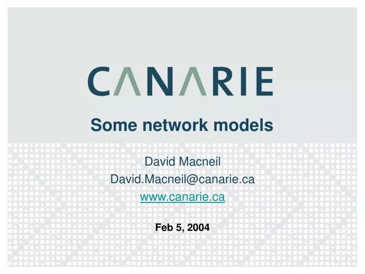 some network models