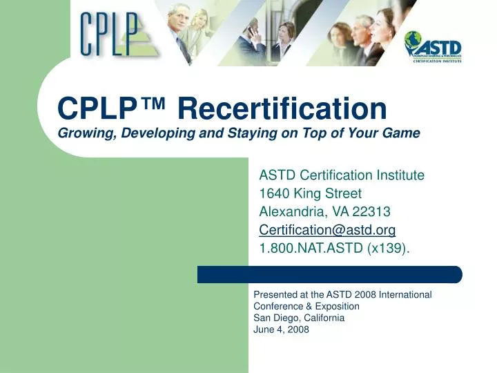 cplp recertification growing developing and staying on top of your game