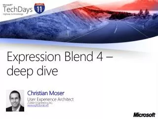 Expression Blend 4 – deep dive