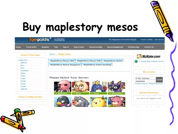 buy maplestory mesos