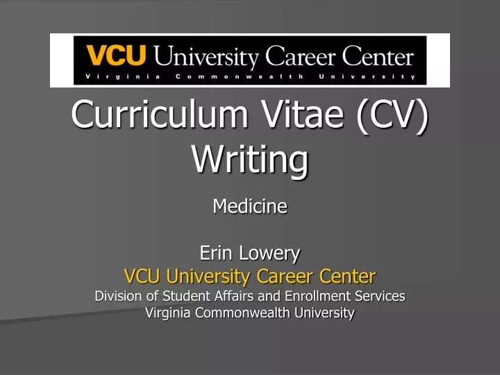 curriculum vitae cv writing