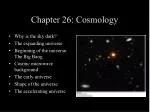 Chapter 26: Cosmology