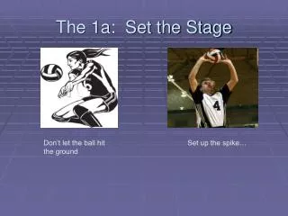 The 1a: Set the Stage