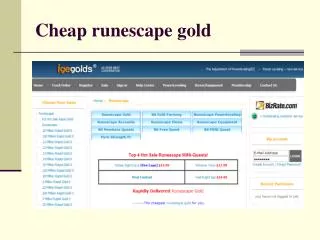 cheap runescape gold