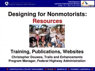 Designing for Nonmotorists: Resources