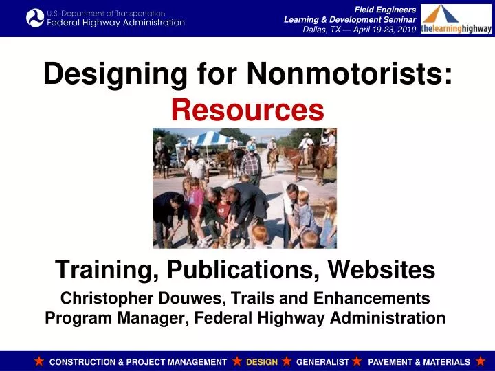 designing for nonmotorists resources