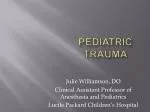 Pediatric Trauma - slide 1
