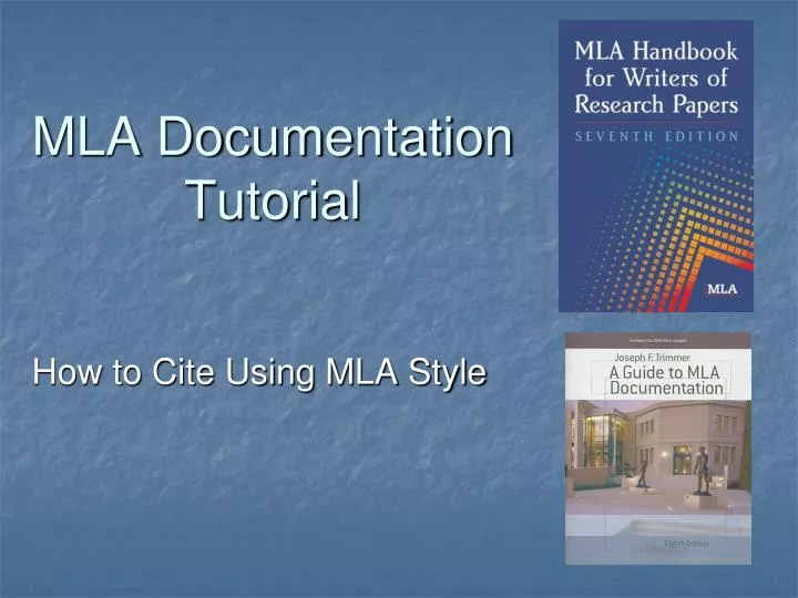 mla documentation tutorial