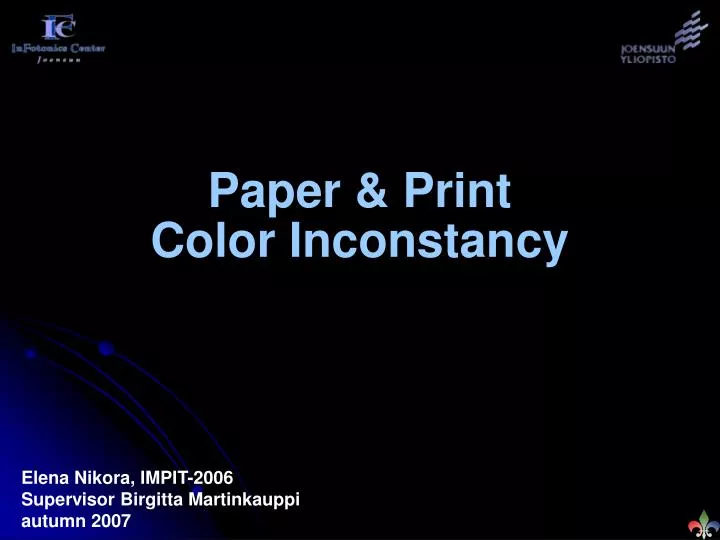 paper print color inconstancy