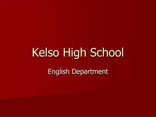 Kelso High School