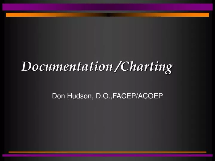 documentation charting