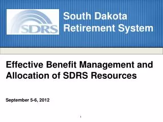 Effective Benefit Management and Allocation of SDRS Resources