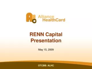 RENN Capital Presentation
