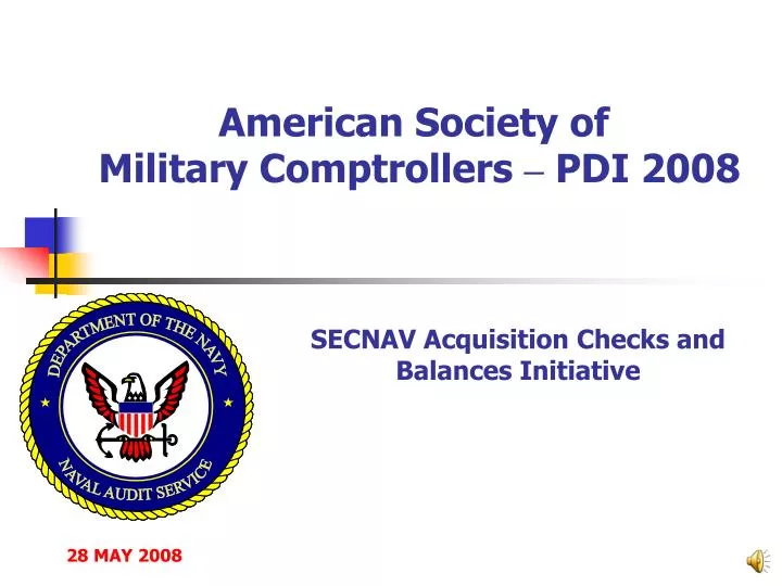 american society of military comptrollers pdi 2008