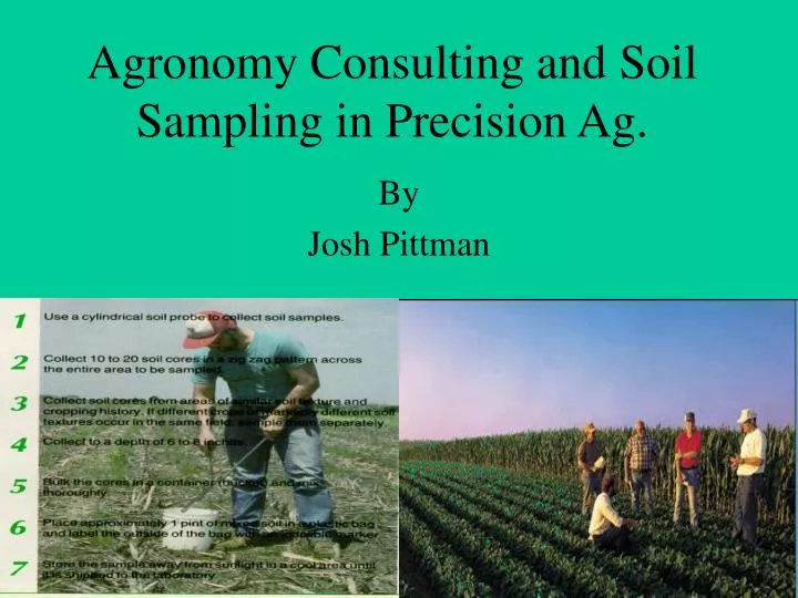 agronomy consulting and soil sampling in precision ag