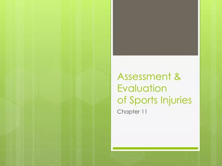 assessment evaluation of sports injuries