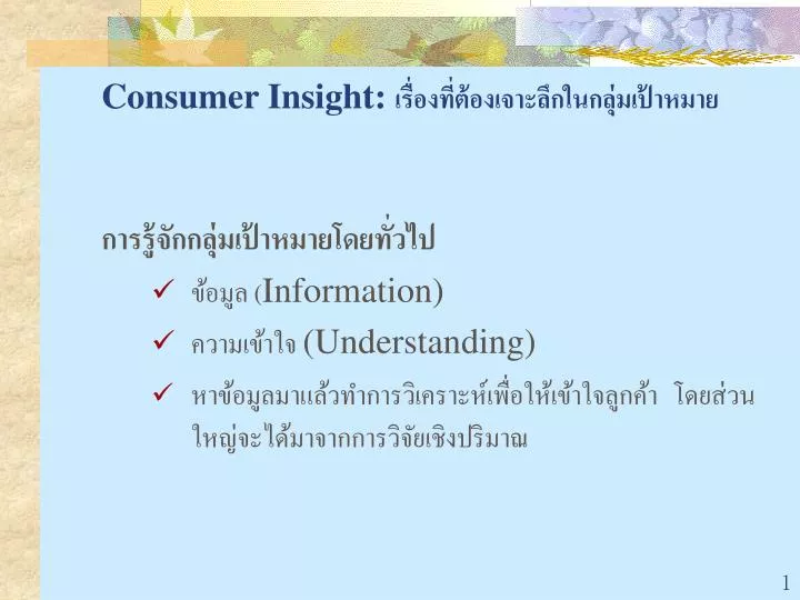 consumer insight