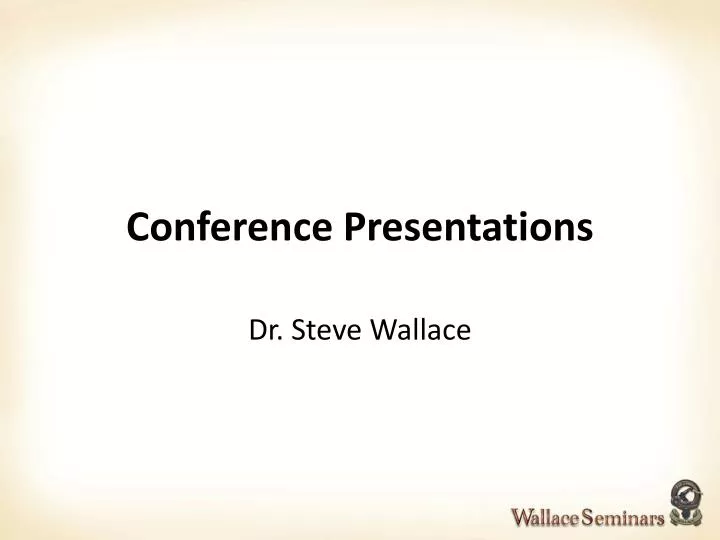 conference presentations