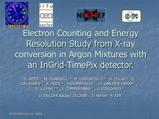 Electron Counting and Energy Resolution Study from X-ray conversion in Argon Mixtures with an InGrid-TimePix detector.