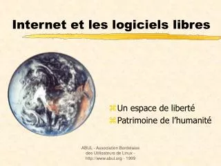 internet et les logiciels libres