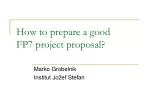 How to prepare a good FP7 project proposal ? - slide 1