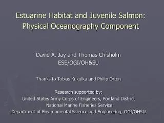 Estuarine Habitat and Juvenile Salmon: Physical Oceanography Component