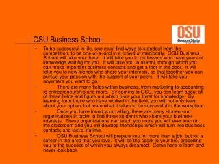 OSU Business School