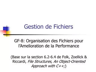 gestion de fichiers