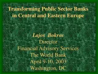 Features of State Banking in the Non-market System